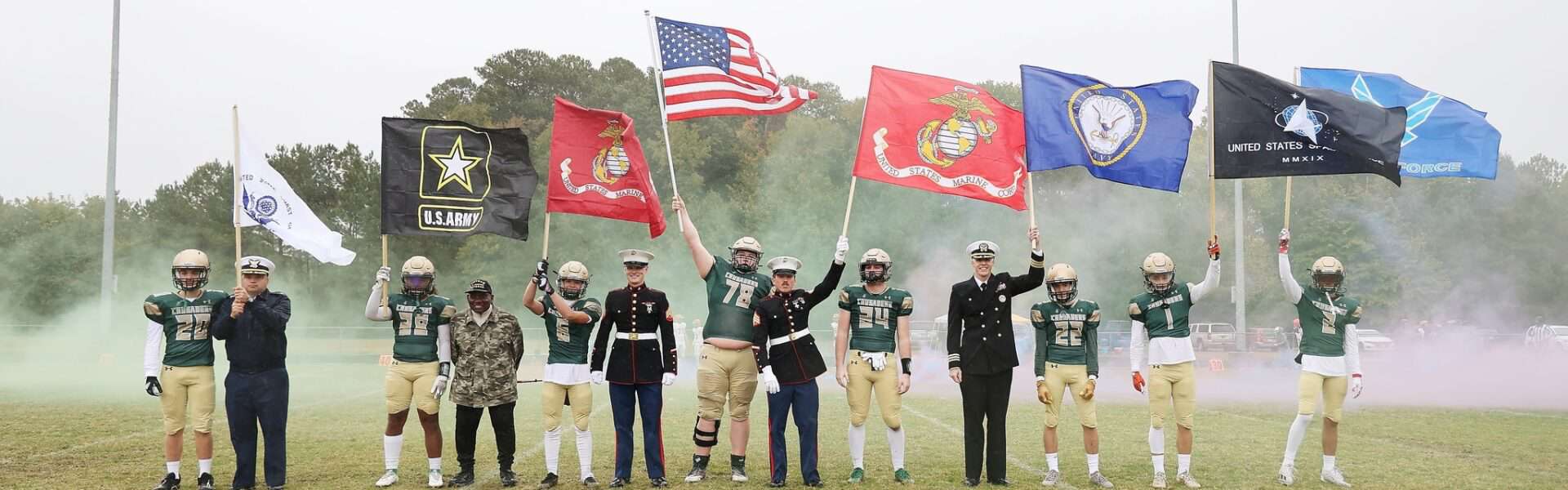 Catholic school students honor U.S. Military members